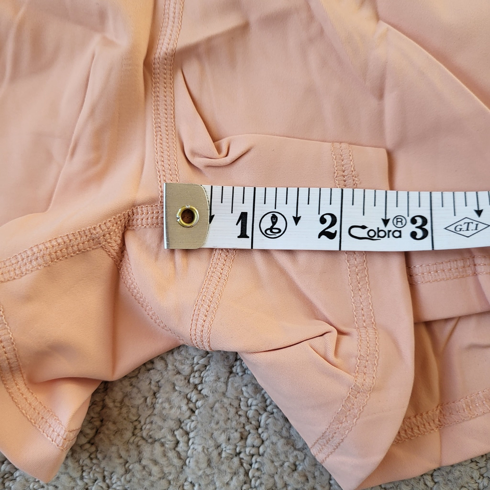 Women’s Wide Leg High Waisted Athletic Shorts – Pinspark – Peach – Size M – NWT - Picture 5 of 10